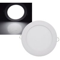 LED Licht-Panel "QCP-17R", Ø 17cm 230V, 12W, 1020Lumen,4200K / neutralweiß