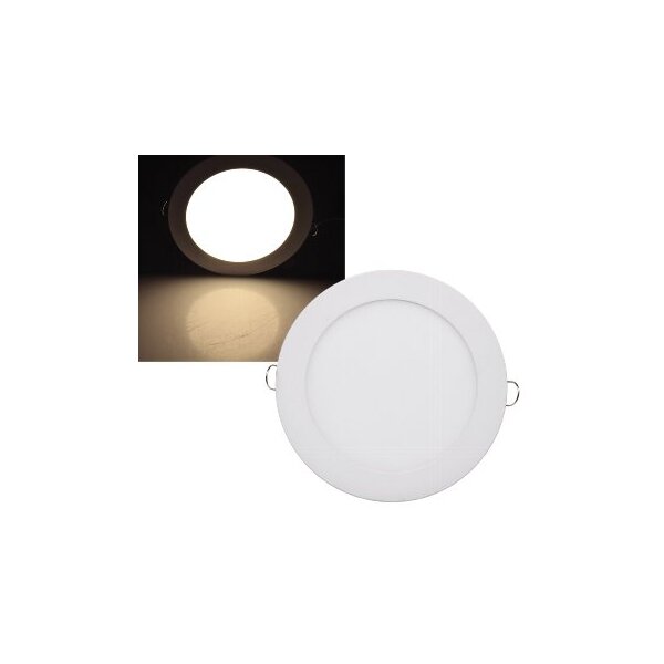 LED Licht-Panel "QCP-17R", Ø 17cm 230V, 12W, 1128 Lumen, 2900K / warmweiß