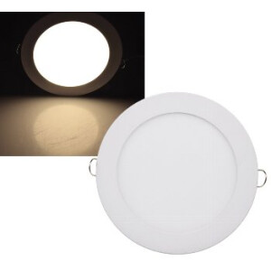 LED Licht-Panel "QCP-17R", Ø 17cm 230V, 12W, 1128 Lumen, 2900K / warmweiß