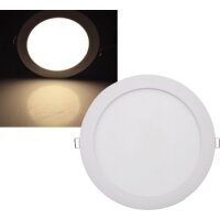 LED Licht-Panel "QCP-22R", Ø 22,5cm 230V, 18W, 1647 Lumen, 2900K / warmweiß