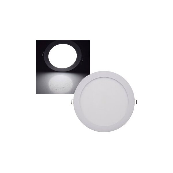 LED Licht-Panel "QCP-22R", Ø 22,5cm 230V, 18W, 1720 Lumen,4200K /neutralweiß