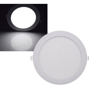 LED Licht-Panel "QCP-22R", Ø 22,5cm 230V, 18W, 1720 Lumen,4200K /neutralweiß