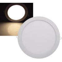 LED Licht-Panel "QCP-30R", Ø 30cm 230V, 24W, 2151 Lumen, 2900K / warmweiß