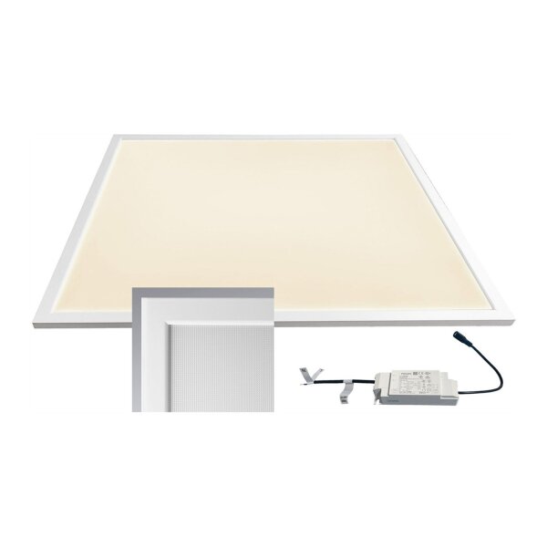 LED Licht-Panel "CTP-62 Office" warm 62x62cm, 3000K, 40W, 3750lm, UGR16