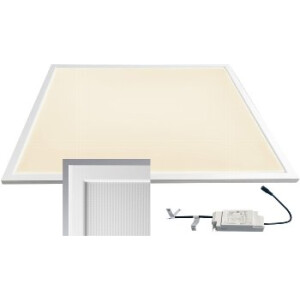 LED Licht-Panel "CTP-62 Office" warm 62x62cm, 3000K, 40W, 3750lm, UGR16