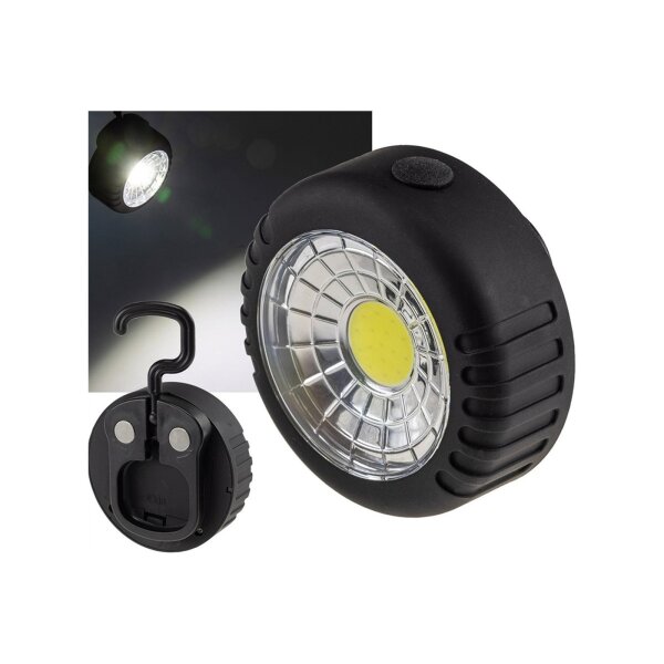 LED Arbeitsleuchte COB 100 mit Magnet & Haken | 86 Lumen