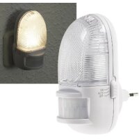LED Nachtlicht mit Bewegungsmelder 230V, 3 weiße LEDs, On/Off/Auto