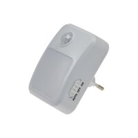 LED Nachtlicht mit Bewegungsmelder 230V, 6 weiße LEDs, On/Off/Auto