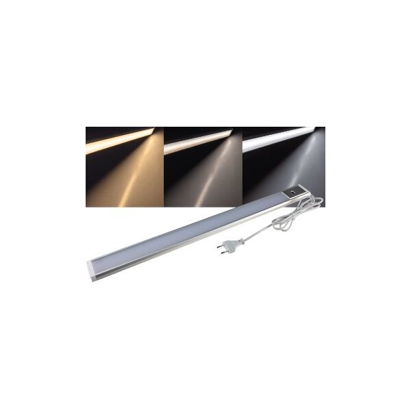 LED Unterbauleuchte "Comprido 600 CCT" 230V, 60cm, IR-Sensor, 3000k - 6500k