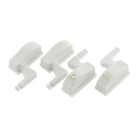 LED Schrankleuchte, 4er-Set Batteriebetrieb, Drucksensor für Türen