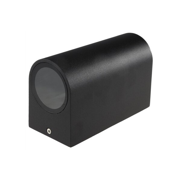 Außen-Wandleuchte "CTW-2" für 2x GU10, IP44, Gehäuse schwarz
