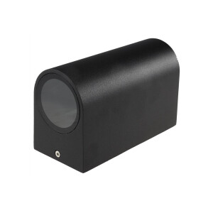 Außen-Wandleuchte "CTW-2" für 2x GU10, IP44, Gehäuse schwarz