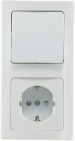 Delphi Steckdosen Schalter Serie Starter 21-teilig I 230V Unterputz Einbau I Weiß