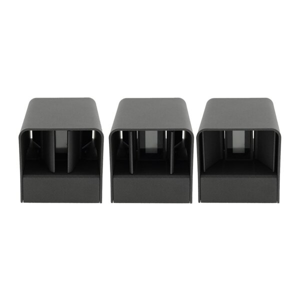 LED Wandleuchte "Fachada" IP54, 2x3,5W, 3000K, warmweiß