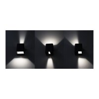 LED Wandleuchte "Fachada" IP54, 2x3,5W, 3000K, warmweiß