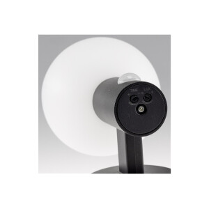 LED Wandleuchte "LAMU" mit PIR-Sensor IP65, 15W, schwarz, 3000k / warmweiß