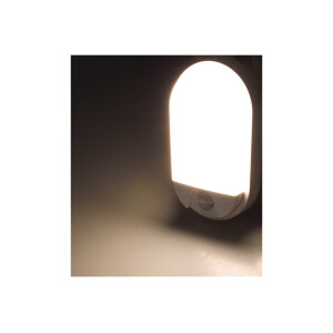 LED Wandleuchte NIAS 10W mit Bewegungsmelder – Außenleuchte IP54 warmweiß 3000K