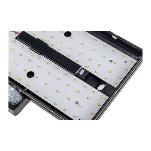 LED Wandleuchte "PADAR" mit PIR-Sensor IP65, 20W, mit Hausnummer & Buchstaben