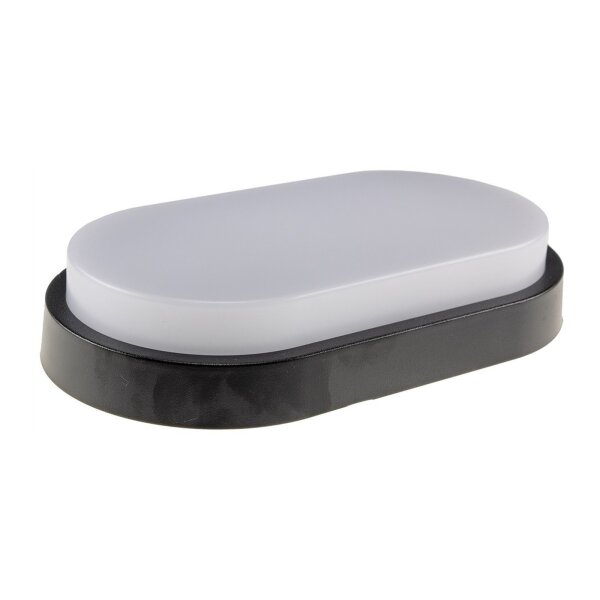 LED Wandleuchte "PALAU" IP54, 3000K Oval, 10 Watt, 966 Lumen, Anthrazit