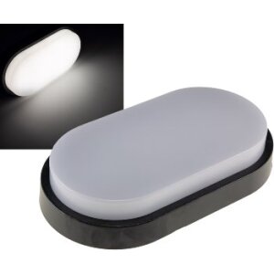 LED Wandleuchte "PALAU" IP54, 4000K Oval, 10 Watt, 900 Lumen, Anthrazit