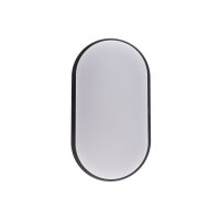 LED Wandleuchte "PALAU" IP54, 4000K Oval, 10 Watt, 900 Lumen, Anthrazit