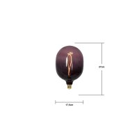 LED Deko Lampe E27 Pink dimmbar – große Design LED ColourMix 1800K