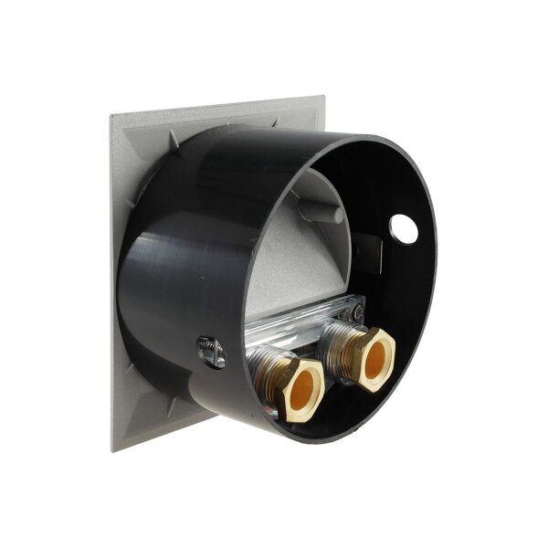 LED Wandeinbauleuchte WEL Q14 – 1,5?W, IP65, 3000K, Aluminium hellgrau