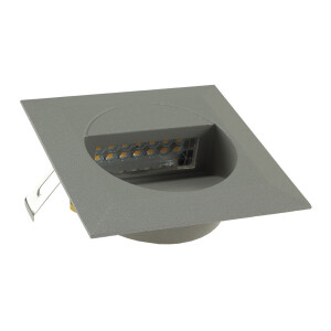 LED Wandeinbauleuchte WEL Q14 – 1,5?W, IP65, 3000K, Aluminium hellgrau