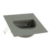 LED Wandeinbauleuchte WEL Q14 – 1,5?W, IP65, 3000K, Aluminium hellgrau