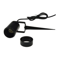 Gartenleuchte "KGL-110", schwarz 1,5m Kabel+Stecker, GU10-Sockel, IP44