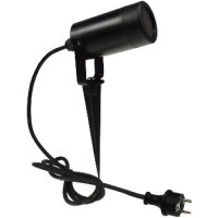 Gartenleuchte "KGL-110", schwarz 1,5m Kabel+Stecker, GU10-Sockel, IP44