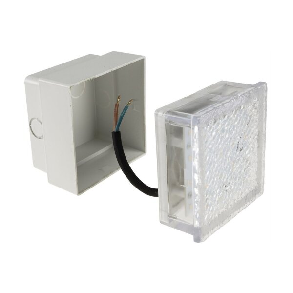 LED Pflasterstein „BRIKX 10“ – 10×10×7?cm, 130?lm, neutralweiß, IP67, 230?V