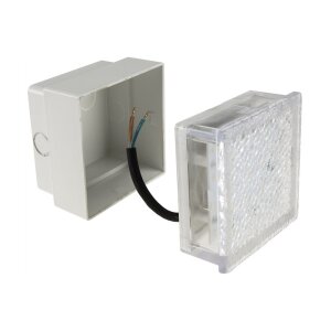 LED Pflasterstein „BRIKX 10“ – 10×10×7?cm, 120?lm, warmweiß, IP67, 230?V