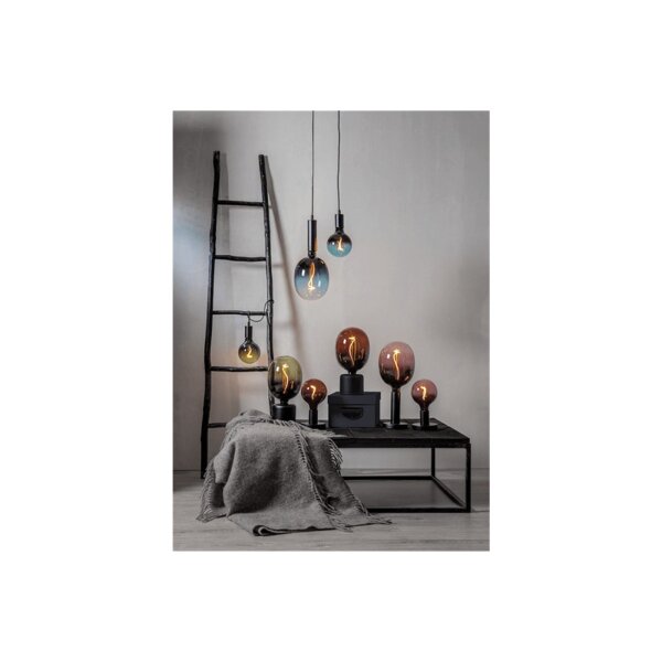 LED Deko Lampe E27 Blau dimmbar – große Design LED ColourMix 2400K