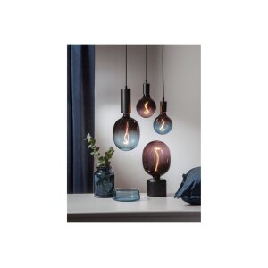 LED Deko Lampe E27 Blau dimmbar – große...