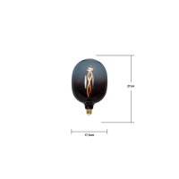 LED Deko Lampe E27 Blau dimmbar – große Design LED ColourMix 2400K