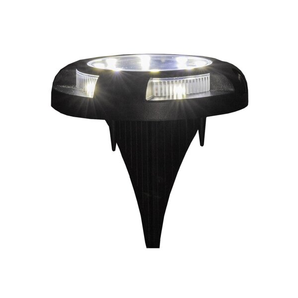 LED Solar Bodenleuchte „SGL604“ – IP65, 12 LEDs, 600?mAh Akku, Dämmerungssensor