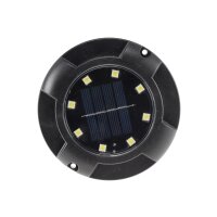 LED Solar Bodenleuchte „SGL604“ – IP65, 12 LEDs, 600?mAh Akku, Dämmerungssensor