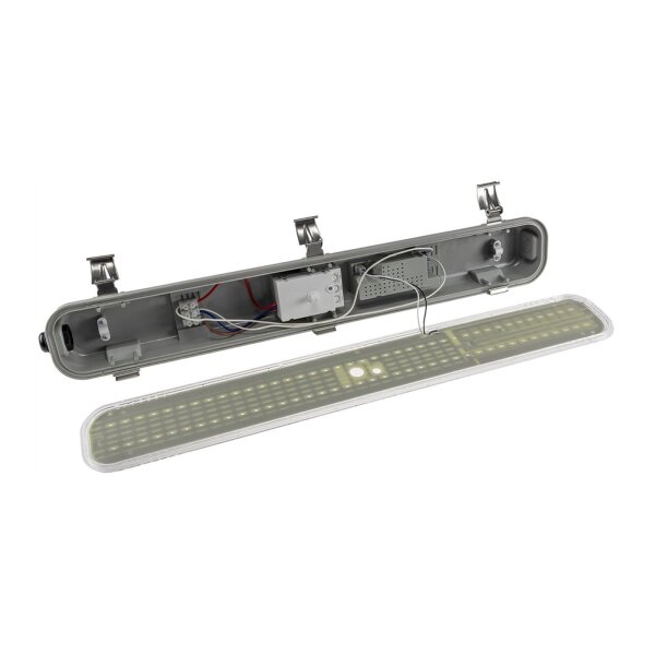 LED Deckenleuchte HORTA – 18?W, 1562?lm, 600?mm, IP65, HF-Sensor, neutralweiß