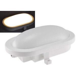 LED Oval-Armatur "FRL-O 12" IP44 Feuchtraum-Leuchte, 13W, 940lm, 3000K