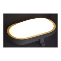 LED Oval-Armatur "FRL-O 12" IP44 Feuchtraum-Leuchte, 13W, 940lm, 3000K