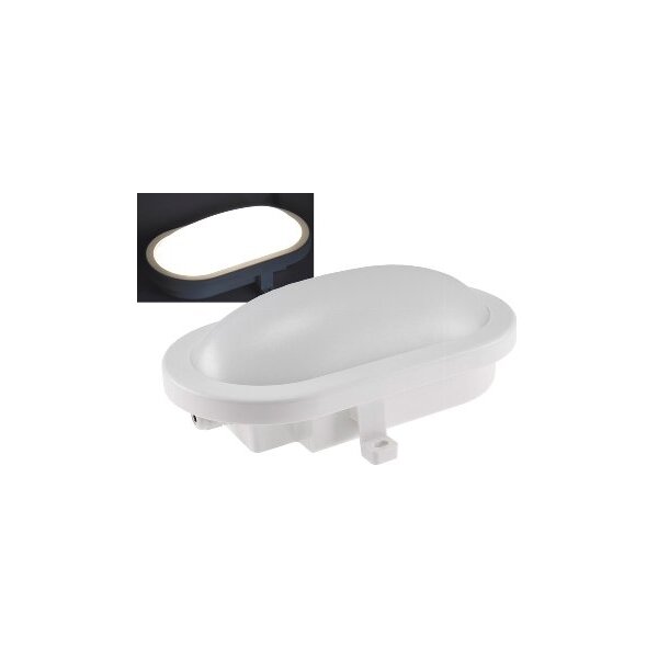 LED Oval-Armatur "FRL-O 12" IP44 Feuchtraum-Leuchte, 13W, 965lm, 4000K