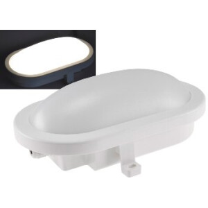 LED Oval-Armatur "FRL-O 12" IP44 Feuchtraum-Leuchte, 13W, 965lm, 4000K