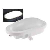 LED Oval-Armatur "FRL-O 12" IP44 Feuchtraum-Leuchte, 13W, 965lm, 4000K