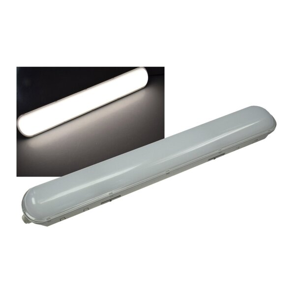 Wand- & Deckenleuchte "HP-25" IP65, 60cm 24W, 4000k, neutralweiß, 2650 Lumen