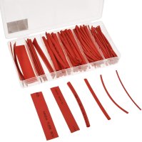 100-teiliges Schrumpfschlauch-Set in Rot