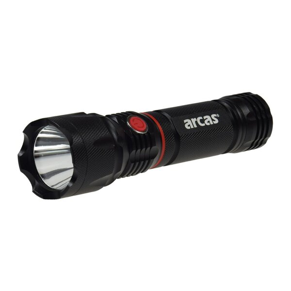 LED-Taschenlampe ARCAS 3W "3-in1" 350lm, Arbeitsleuchte, Pannenwarn