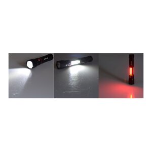 LED-Taschenlampe ARCAS 3W "3-in1" 350lm, Arbeitsleuchte, Pannenwarn