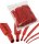 100-teiliges Schrumpfschlauch-Set in Rot (Nachfüllpack)