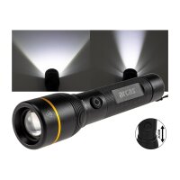 LED-Taschenlampe ARCAS mit Akku 10W 1000lm, Zoom, Powerbankfunktion